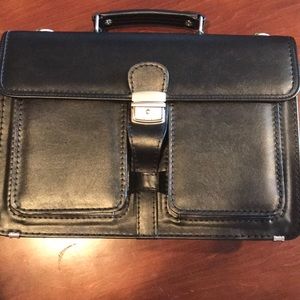 Men Retro Leather Messenger Shoulder Bag Briefcase